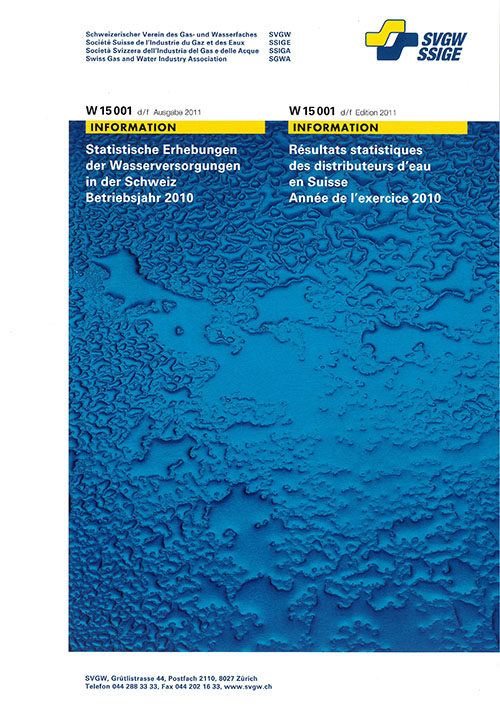 W15 001 d/f Wasserstatistik 2011 (Betriebsjahr 2010) (erweiterte Ausgabe)