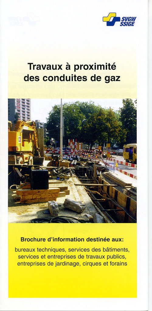 Lep. 003 f; Travaux à proximité des conduites de gaz