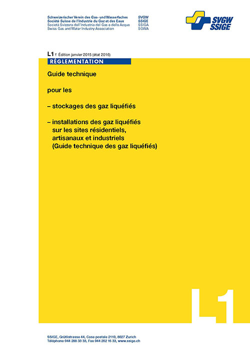 L1 f Guide technique pour les- stockages des gaz liquéfiés- installations des gaz liquéfiés sur les sites résidentiels, artisanaux et industriels(Guide technique des gaz liquéfiés) (1)