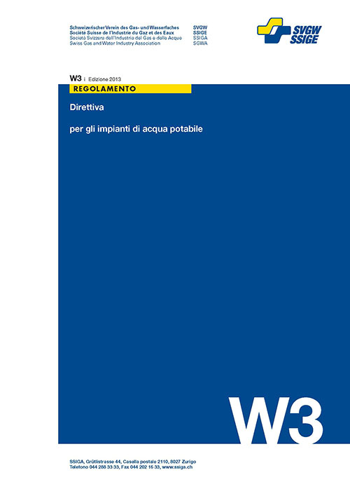 W3 i Direttiva per gli impianti di acqua potabile incl. Compl. 1+2+3