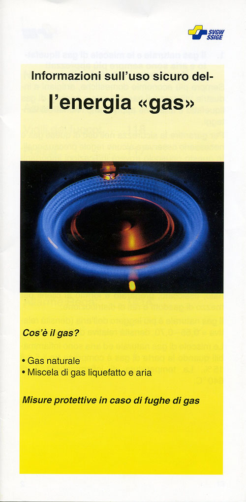 Lep. 001 i; Informazioni sull'uso sicuro del l'energia gas