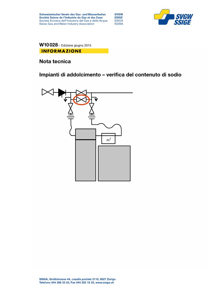 W10 028 i Nota tecnica; Impianti di addolcimento - verifica del contenuto di sodio