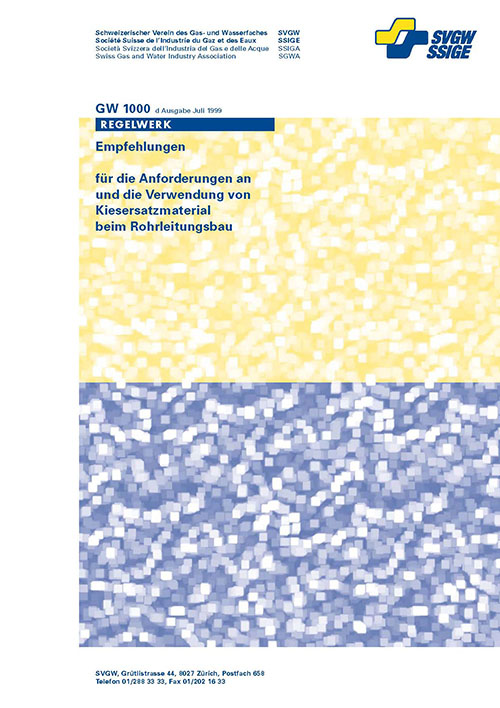 GW1000 d Empfehlung für die Anforderungen an und die Verwendung von Kiesersatzmaterial beim Rohrleitungsbau (2)