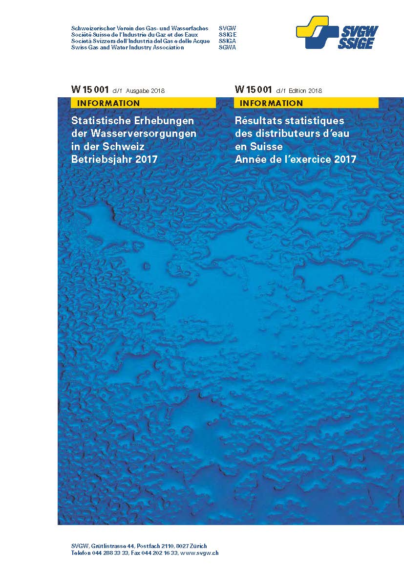 W15 001 d/f Statistique d'eau 2018 (exercise 2017)