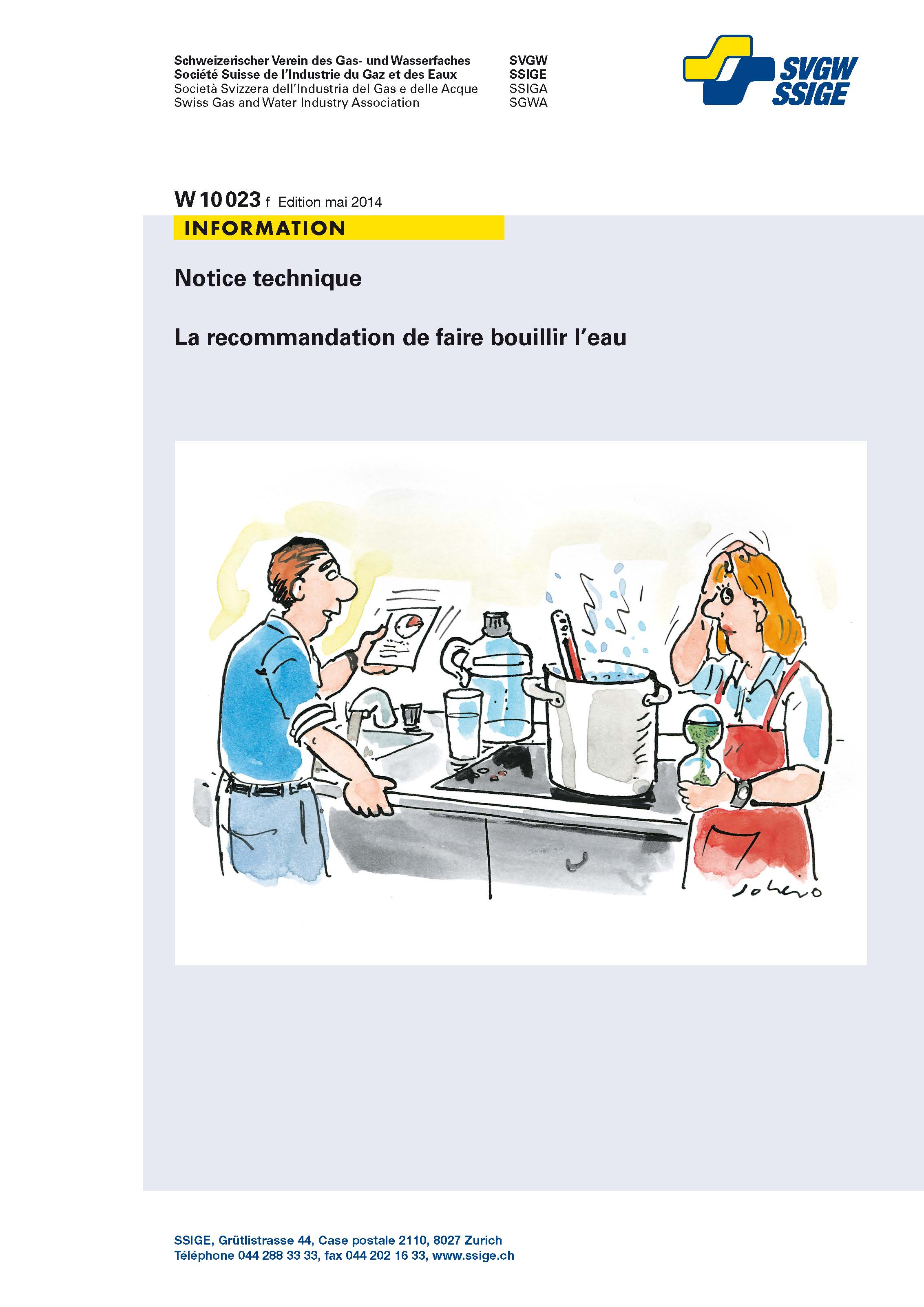 W10 023 f Notice technique; La recommandation de faire bouillir l'eau (1)